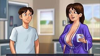 Summertime Saga: Stepmom’s sexy shower handjob in Cap 9