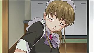 Cute maid in stockings craves uncensored hentai sex