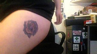 Solo play with toys and deepthroat