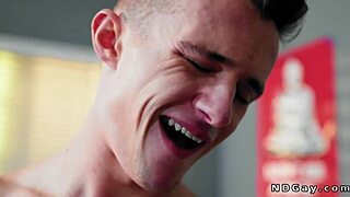 injured roommate takes a hard anal pounding in the dorm room from a hung neighbor.