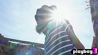 check out angel constance posing with her small tits?