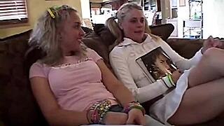 Little Summer gets naked with girlfriends at party