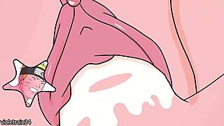 Yo, Naruto messing with Saber's tits and banging her hard in anime action