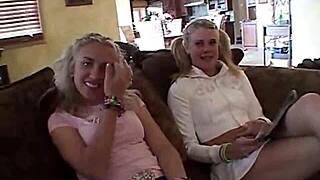 Little Summer gets naked with girlfriends at party