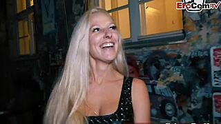 want to fuck this skinny blonde publicly?