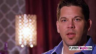 Swinger wives flash their big titties while getting blowjobs in the garden 🌸