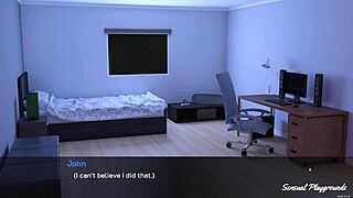 Lust theory: hot adventures with busty landlady at night?