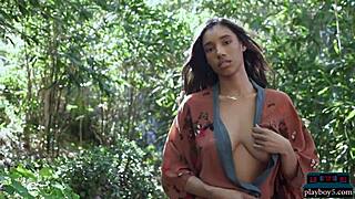 ebony milf with big natural boobs brookliyn solo softcore video for playboy