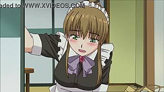 Cute maid in stockings craves uncensored hentai sex