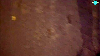 street girl shoves items in her shaved pussy while fleeing. public chaos unfolds in raw pov action!