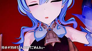 Genshin Ganyu pet in wild 3D hentai action, oh my!