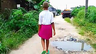 Manager finds outdoor fuck spot for us