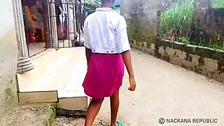 Manager finds outdoor fuck spot for us