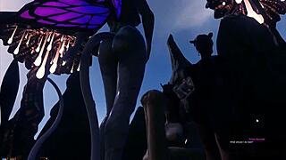 Futunari anime game and included BDSM and shemale orgy