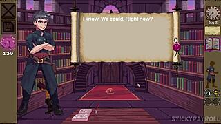 Hot thick anime girlfriend fucks big cock in hentai game