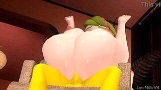 melony fucks monster cock in hentai