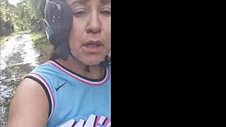 Stepson makes me show tits in public and fucks me on the street 😏