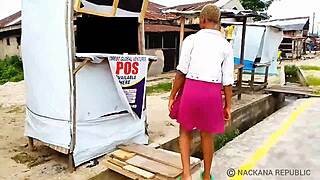 Manager finds outdoor fuck spot for us