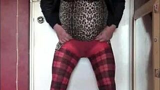 Cum quicker in this homemade bisexual handjob! Shy crossdressing fun!