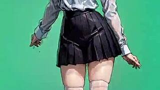 ai art tiktok dance compilation with frieren toga eva