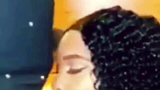 she takes it deep in her throat, face fucking her hard