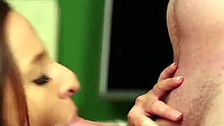 Peculiar Bombshell Swaps Cum on Face After Bukkake Facial