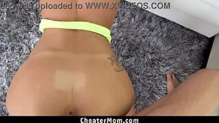 Skinny Stepmom Can’t Stop Fantasizing About Riding Stepson’s Big Cock, Cheatermom!