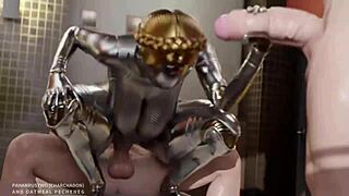 The Balerina Slut from Atomic Heart is Doing Anal in 3D Cartoon