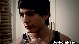 Twinks get sucked dry by thirsty vampire