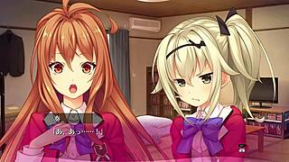 Detailed Bukkake Scene in Hentai Game 05 with Multiple Participants