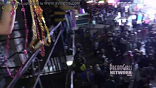 Girls getting naked on bourbon street and in hotel room