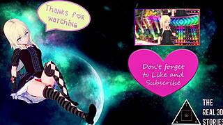 Jessie takes a big cock in her anime anal scene.