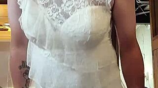 Fresh panties of new ladyboy flexing her new assets