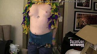 Girls getting naked on bourbon street and in hotel room