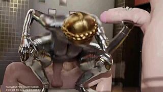 The Balerina Slut from Atomic Heart is Doing Anal in 3D Cartoon