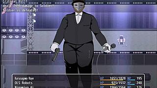 The base chief wants to fuck the protagonist and her friend in this hentai