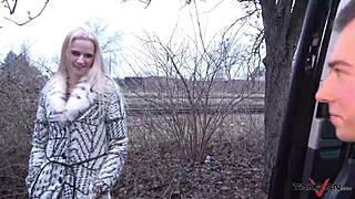 Czech babe hammered hard on backseat then left behind