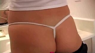 Slutty Teen 18+ Blonde Babe Teases, Rips Clothes, And Sucks Cock In POV