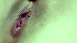 sexy hot milf fingers herself dildo