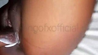 Creampie on creamy pussy continues pounding