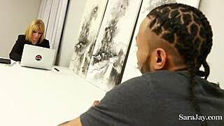 Wow, big dicked employee fucks Sara Jay for a raise!