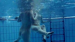 i'm watching anna netrebko and lada poleshuk underwater lesbos in the pool