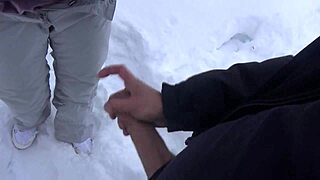 Hot Student Sucks Professor's Massive Cock After Ski Lesson