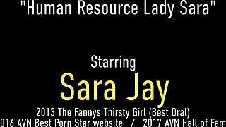 Wow, big dicked employee fucks Sara Jay for a raise!