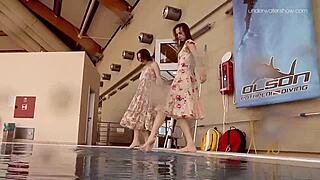 i'm watching anna netrebko and lada poleshuk underwater lesbos in the pool