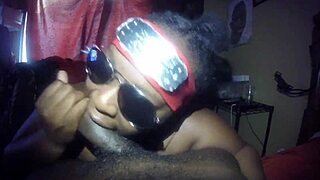 Anime Nerd Sucking Big Black Cock Sloppily