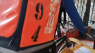 Delivery Guy Ends Up Screwing a Curvy Chick and She Sucks Him Dry with Passion