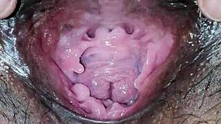 Check out this fat pussy gaping wide