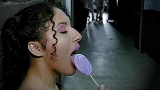 Petite teen banged by big black cocks?