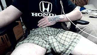 big cumshot orgasm from masturbation